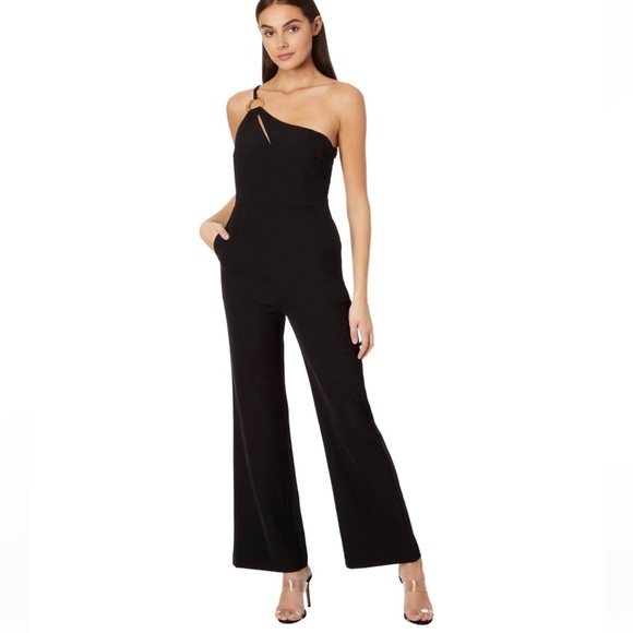 NWT LINE AND DOT vaughn jumpsuit in black - Picture 1 of 16